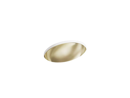 KOHLER K-2602 Rhythm 23-1/4" oval undermount bathroom sink, no overflow