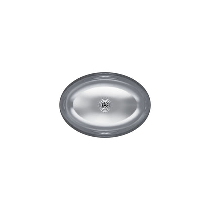 KOHLER K-2602-MU Rhythm 23-1/4" oval undermount bathroom sink, no overflow