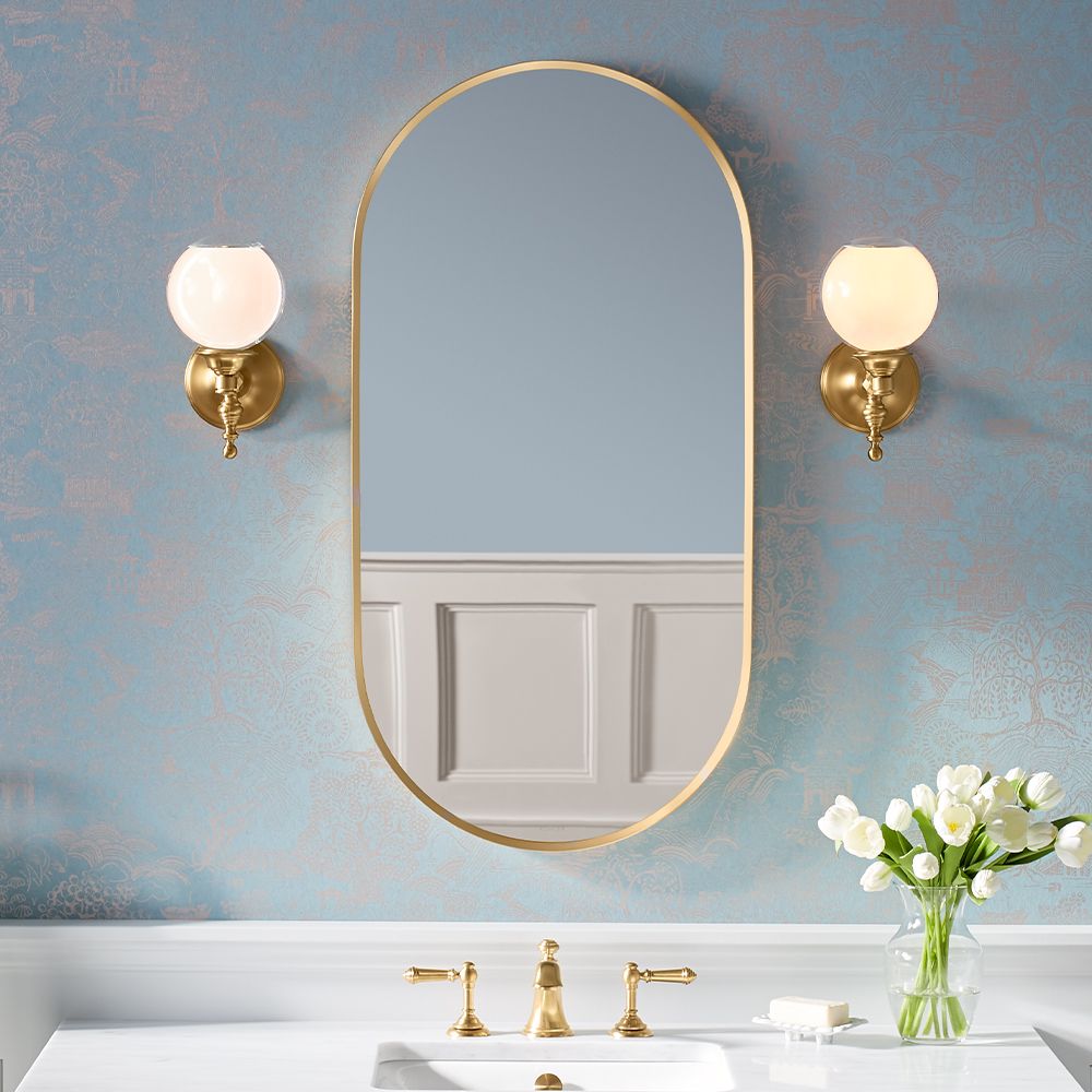 KOHLER K-26051 Essential 20" x 40" capsule framed mirror