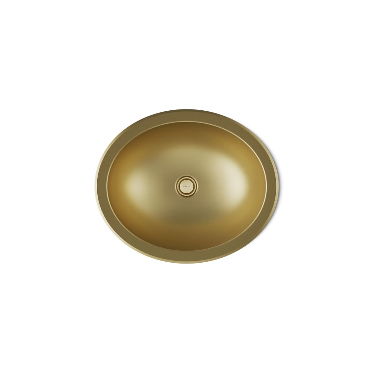 KOHLER Bachata 20" oval drop-in/undermount bathroom sink, no overflow