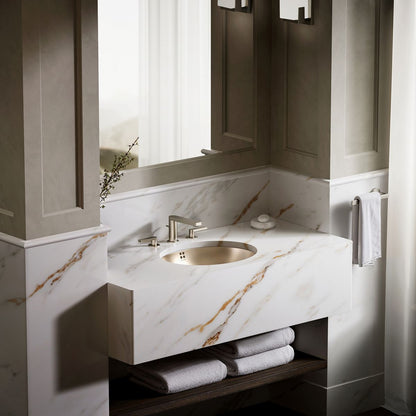 KOHLER Bachata 20" oval drop-in/undermount bathroom sink