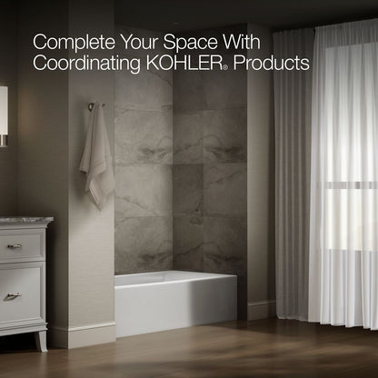 KOHLER K-26109-LA Entity 60" x 30" alcove bath, left drain