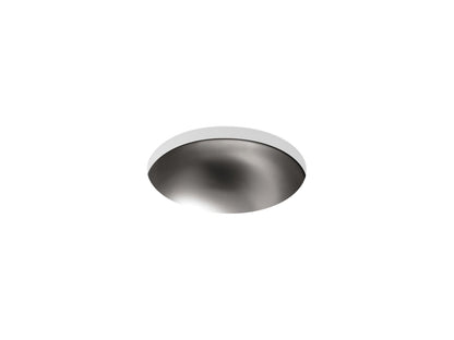 KOHLER K-2610-SU Bolero 13-3/4" round drop-in/undermount bathroom sink, no overflow
