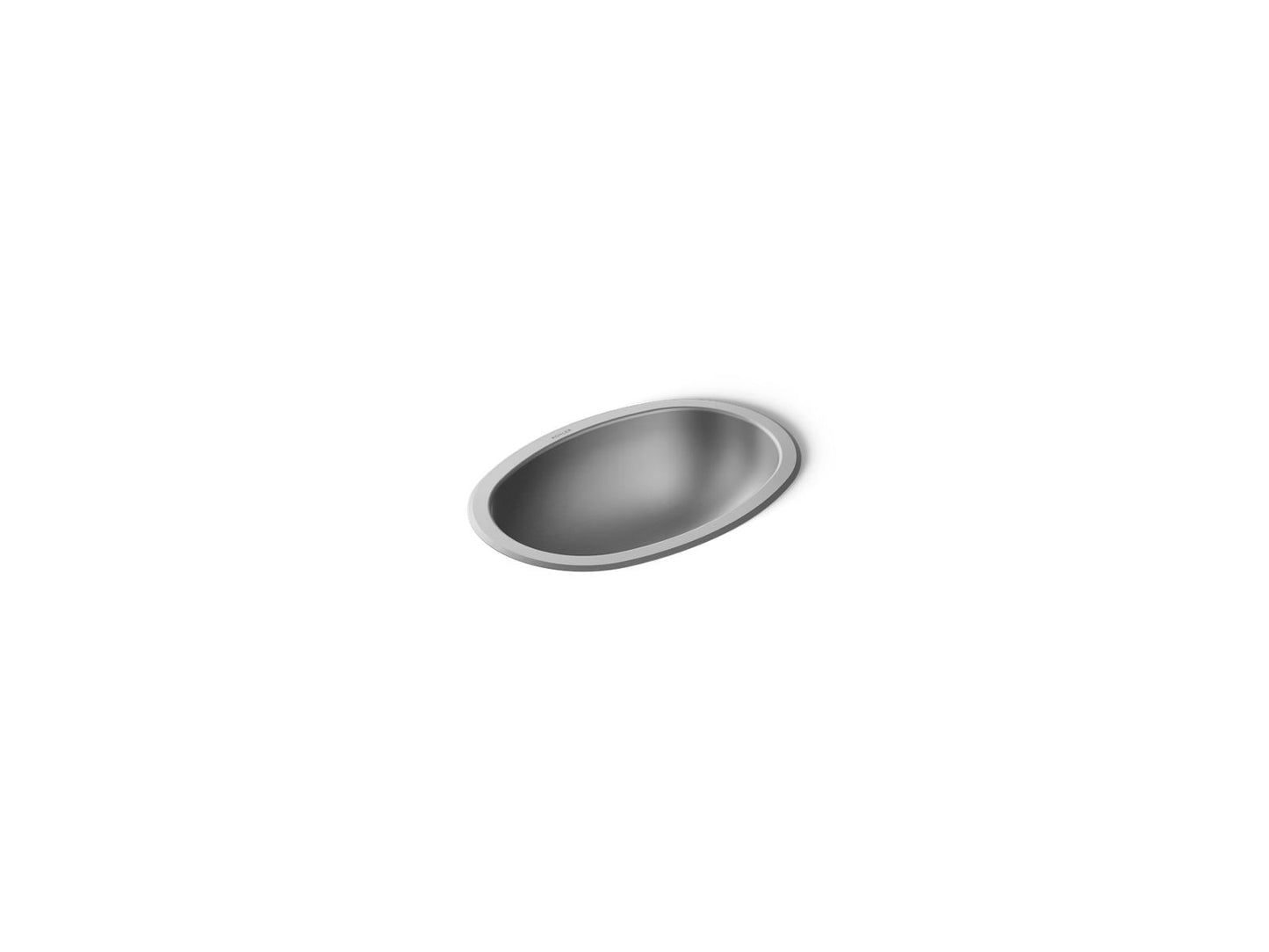 KOHLER K-2611-SU Bolero 16-3/4" oval drop-in/undermount bathroom sink, no overflow