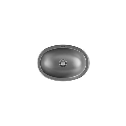 KOHLER K-2611-SU Bolero 16-3/4" oval drop-in/undermount bathroom sink, no overflow