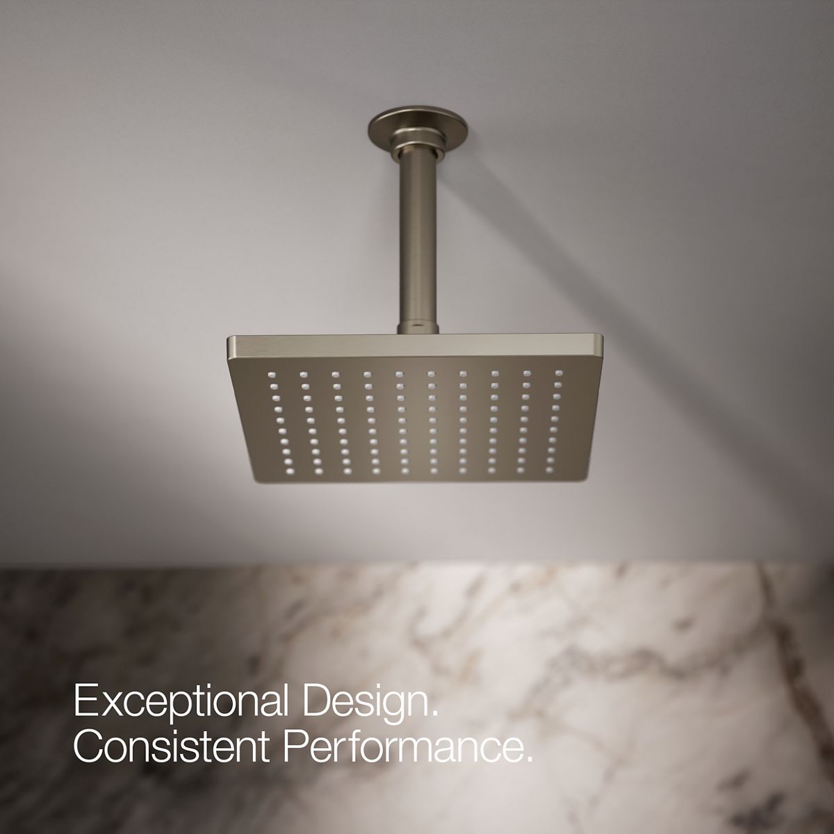 KOHLER K-26148-G Honesty 8" single-function rainhead, 1.75 gpm