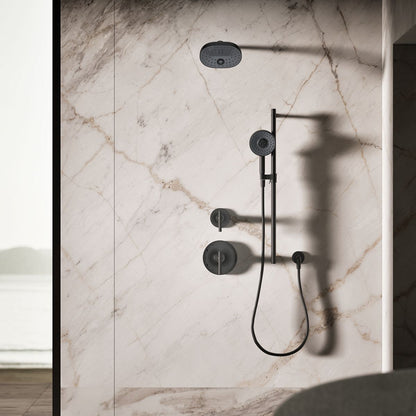 KOHLER K-26282-G Statement Round three-function handshower, 1.75 gpm