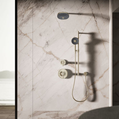 KOHLER K-26282-G Statement Round three-function handshower, 1.75 gpm