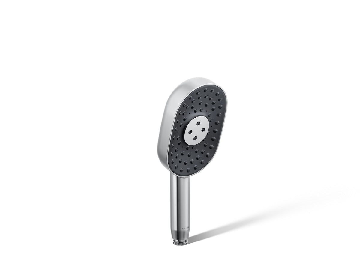 KOHLER K-26284 Statement Oblong three-function handshower, 2.5 gpm, polished chrome
