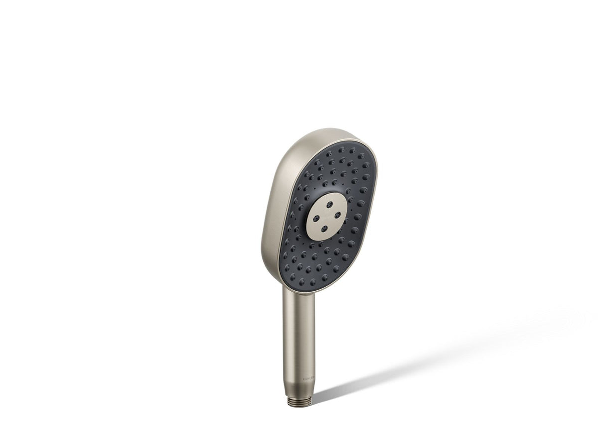 KOHLER K-26284 Statement Oblong three-function handshower, 2.5 gpm, vibrant brushed nickel