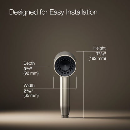 KOHLER K-26286-G Statement Iconic single-function handshower, 1.75 gpm