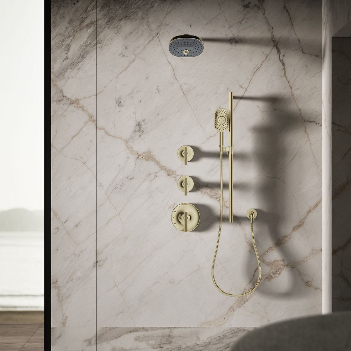 KOHLER K-26290-G Statement Three-function showerhead, 1.75 gpm
