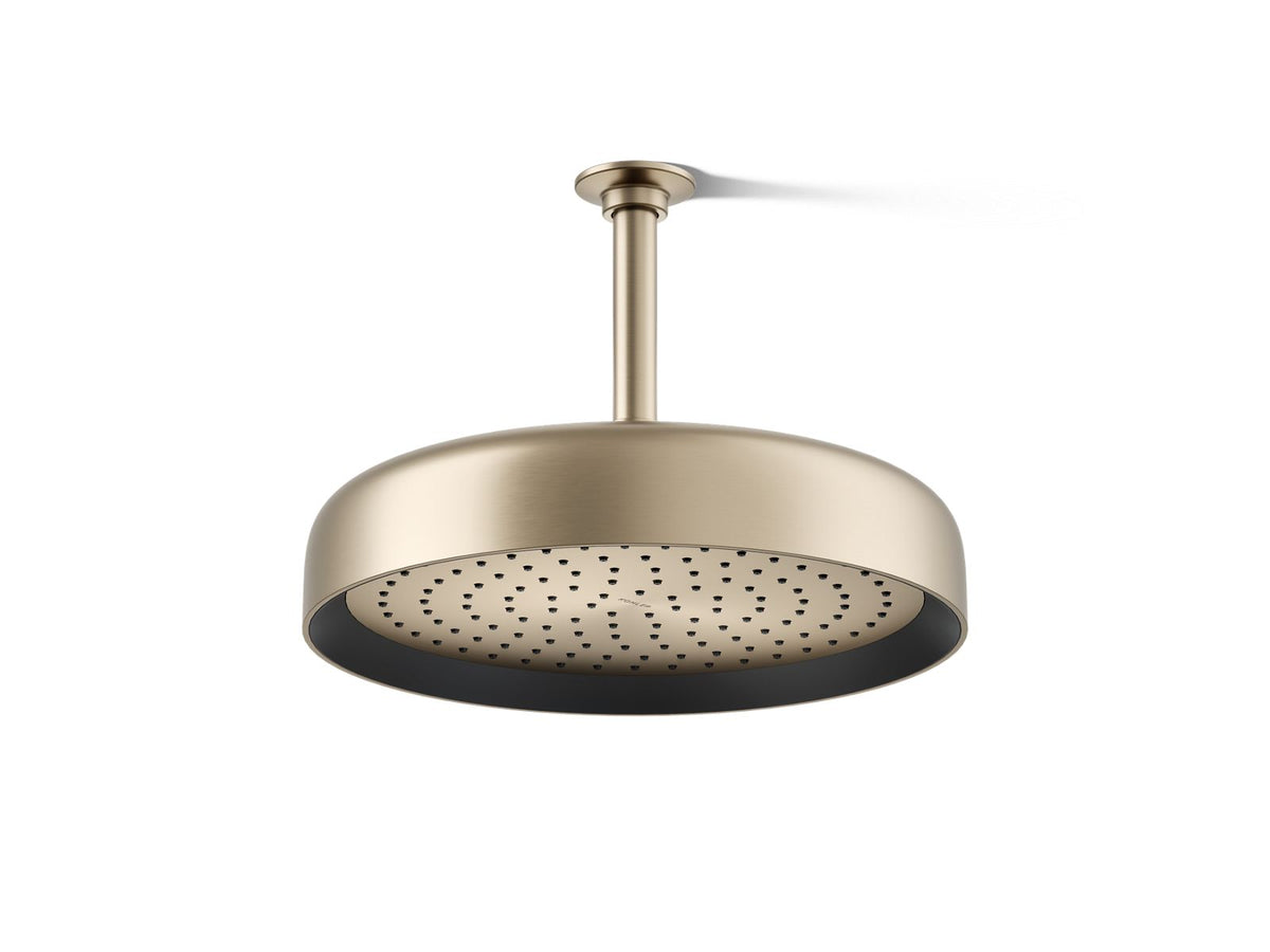 KOHLER K-26291 Statement® Round 12" Single-function Rainhead, 2.5 GPM, vibrant brushed bronze