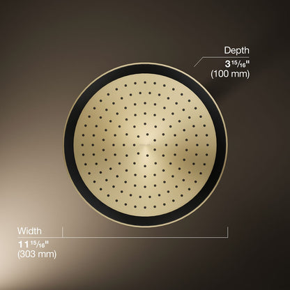 KOHLER K-26291 Statement® Round 12" Single-function Rainhead, 2.5 GPM
