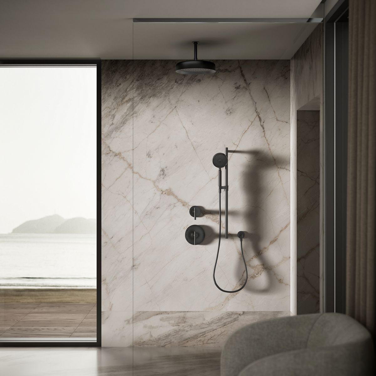 KOHLER K-26291-G Statement Round 12" single-function rainhead, 1.75 gpm