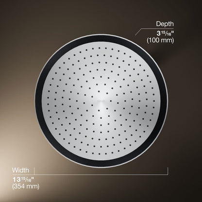 KOHLER K-26292 Statement® Round 14" Single-function Rainhead, 2.5 GPM