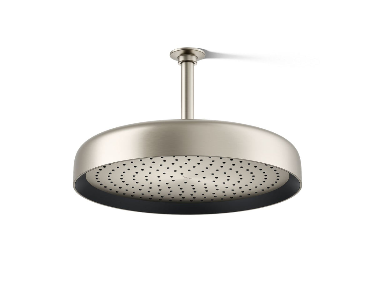 KOHLER K-26292 Statement® Round 14" Single-function Rainhead, 2.5 GPM, vibrant brushed nickel
