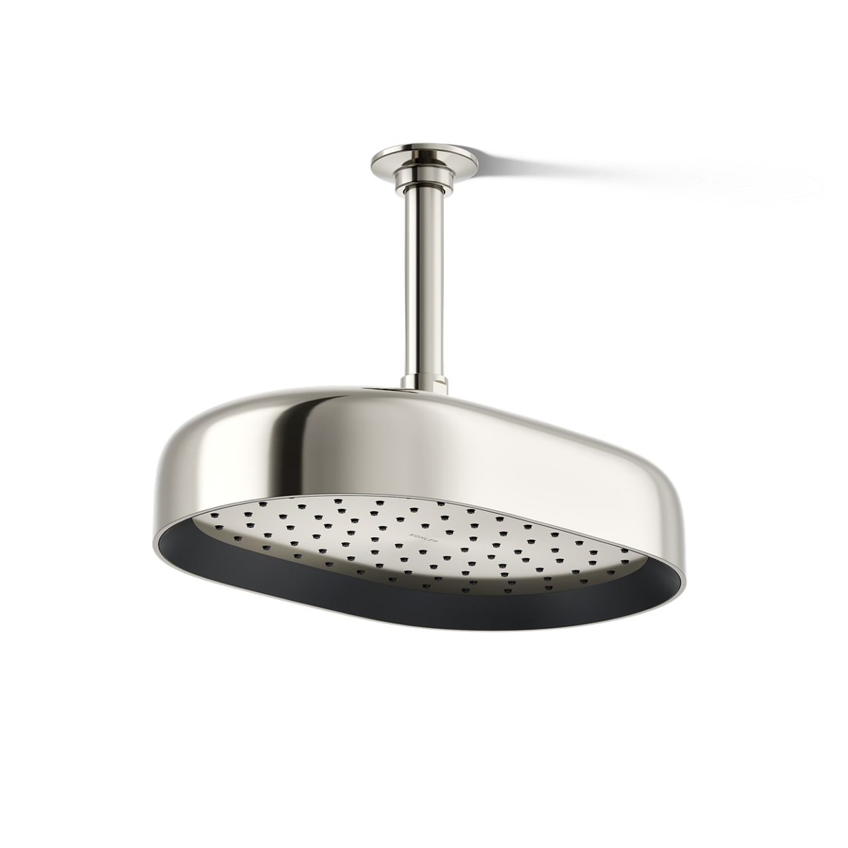 KOHLER K-26293 Statement® Oblong 12" Single-function Rainhead, 2.5 GPM, vibrant polished nickel - view 3