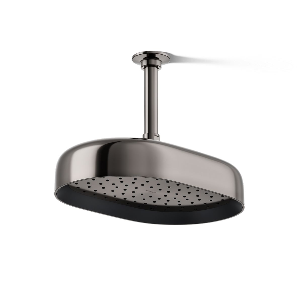 KOHLER K-26293 Statement® Oblong 12" Single-function Rainhead, 2.5 GPM, vibrant titanium - view 2