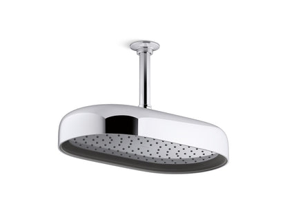 KOHLER K-26294 Statement® Oblong 14" Single-function Rainhead, 2.5 GPM, polished chrome