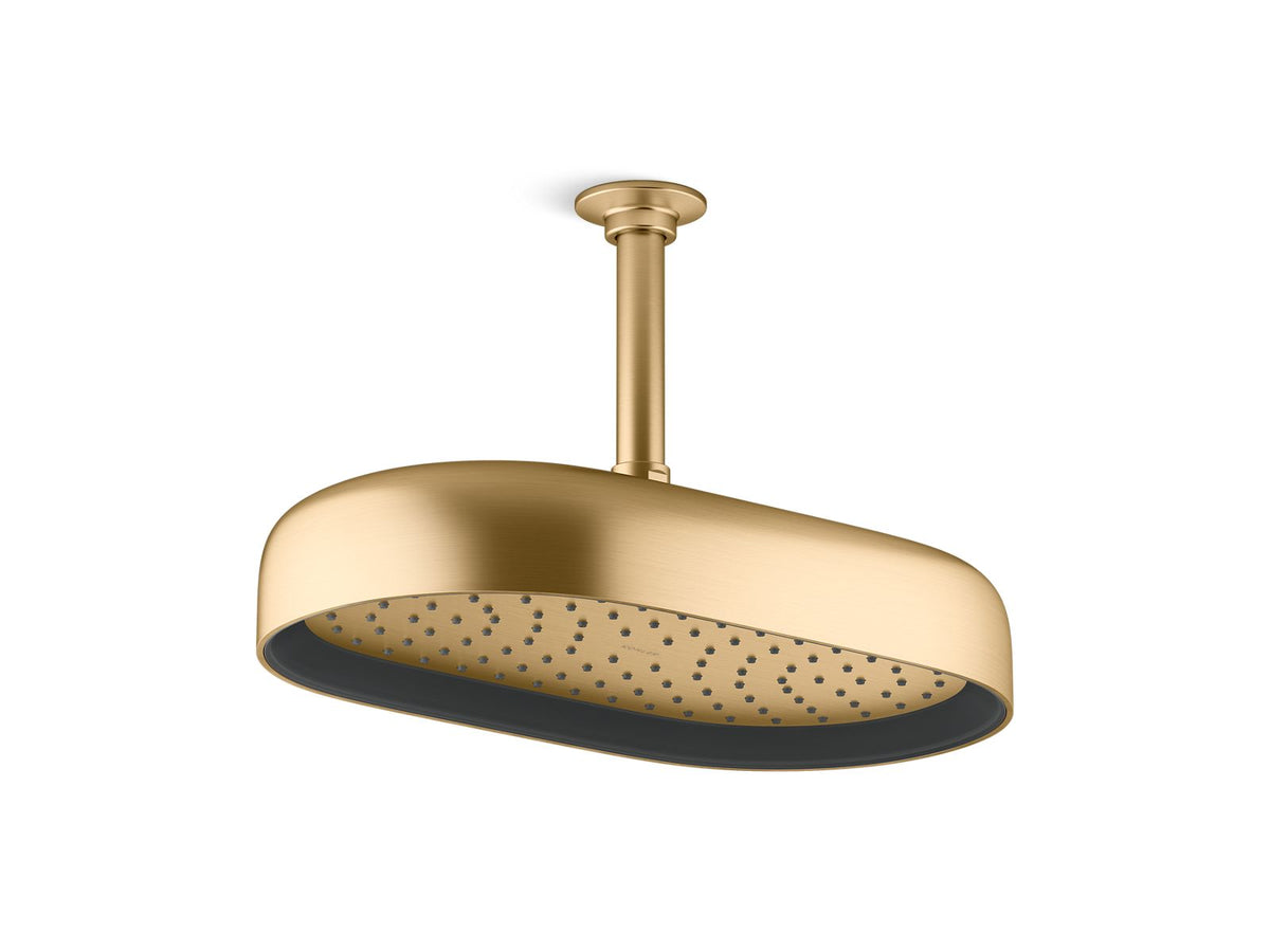 KOHLER K-26294 Statement® Oblong 14" Single-function Rainhead, 2.5 GPM