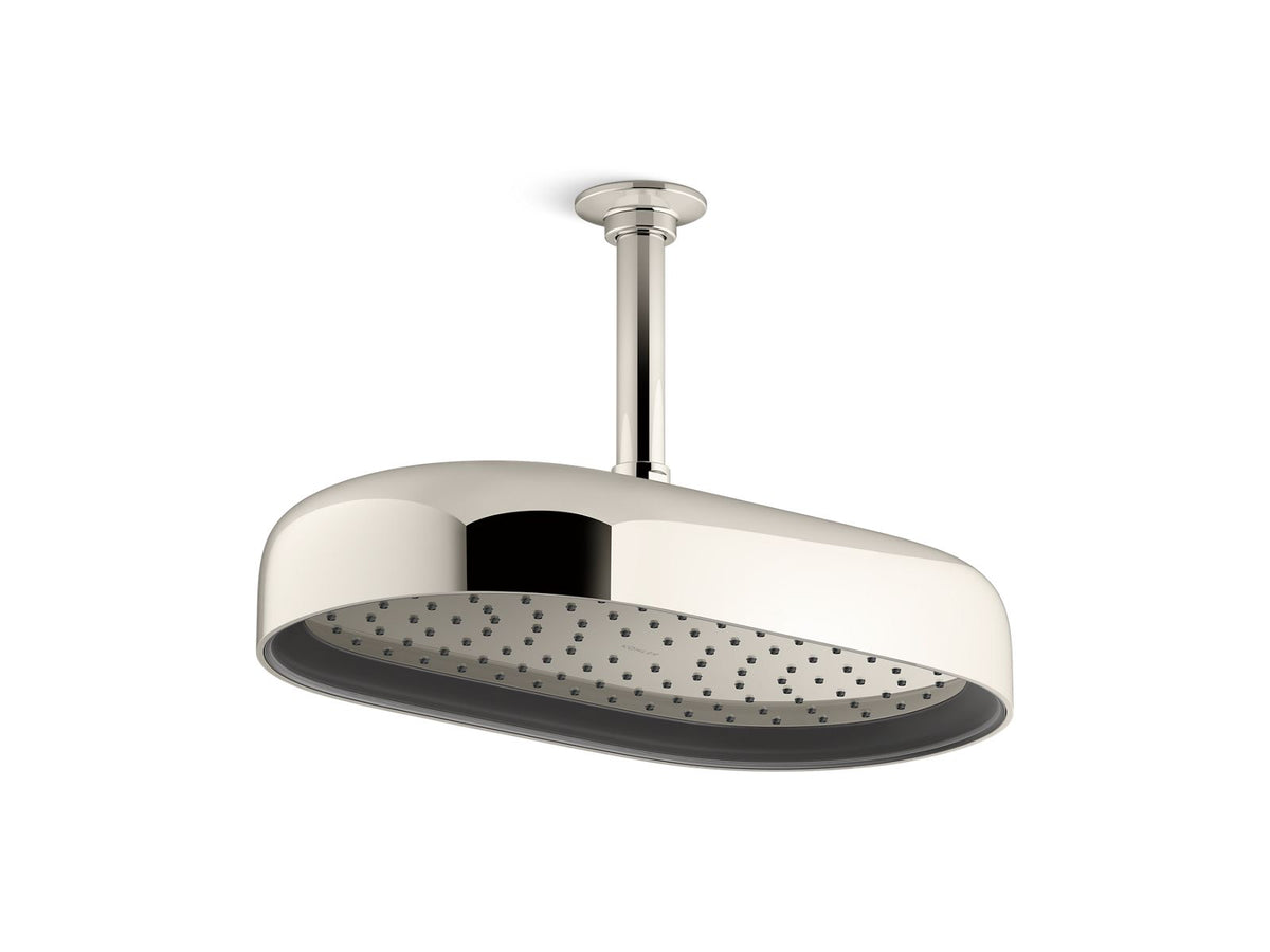 KOHLER K-26294 Statement® Oblong 14" Single-function Rainhead, 2.5 GPM