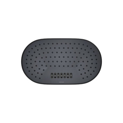 KOHLER K-26295-G Statement Oblong 14" two-function rainhead, 1.75 gpm