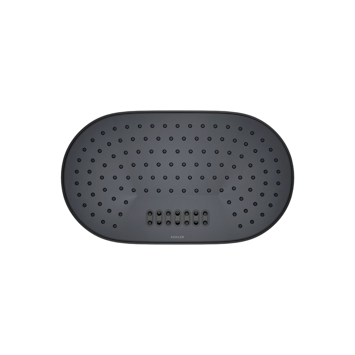 KOHLER K-26295-G Statement Oblong 14" two-function rainhead, 1.75 gpm