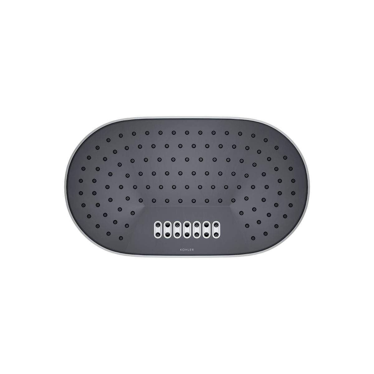 KOHLER K-26295-G Statement Oblong 14" two-function rainhead, 1.75 gpm