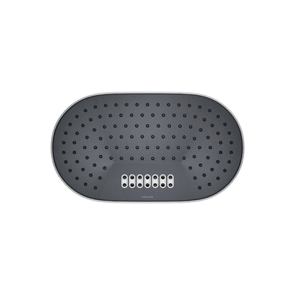 KOHLER K-26295-G Statement Oblong 14" two-function rainhead, 1.75 gpm
