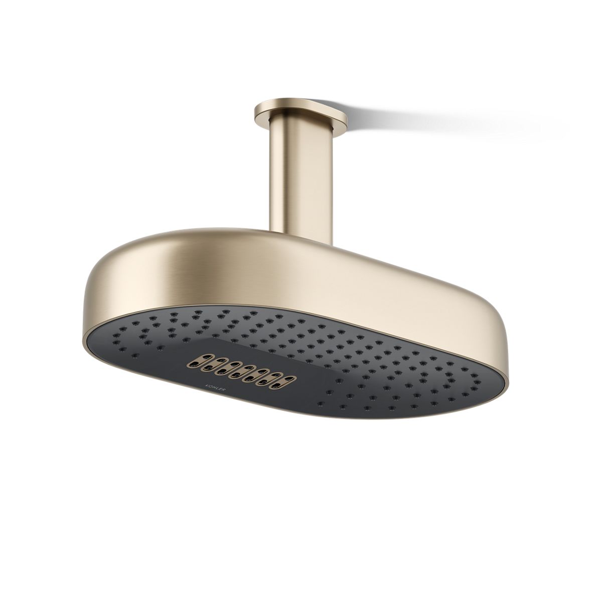 KOHLER K-26295-G Statement Oblong 14" two-function rainhead, 1.75 gpm