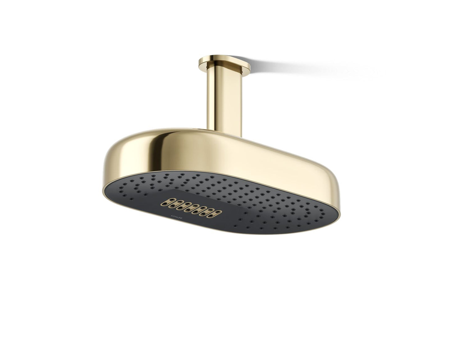 KOHLER K-26295-G Statement Oblong 14" two-function rainhead, 1.75 gpm