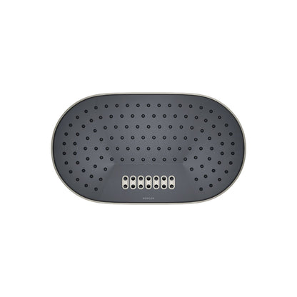 KOHLER K-26295-G Statement Oblong 14" two-function rainhead, 1.75 gpm