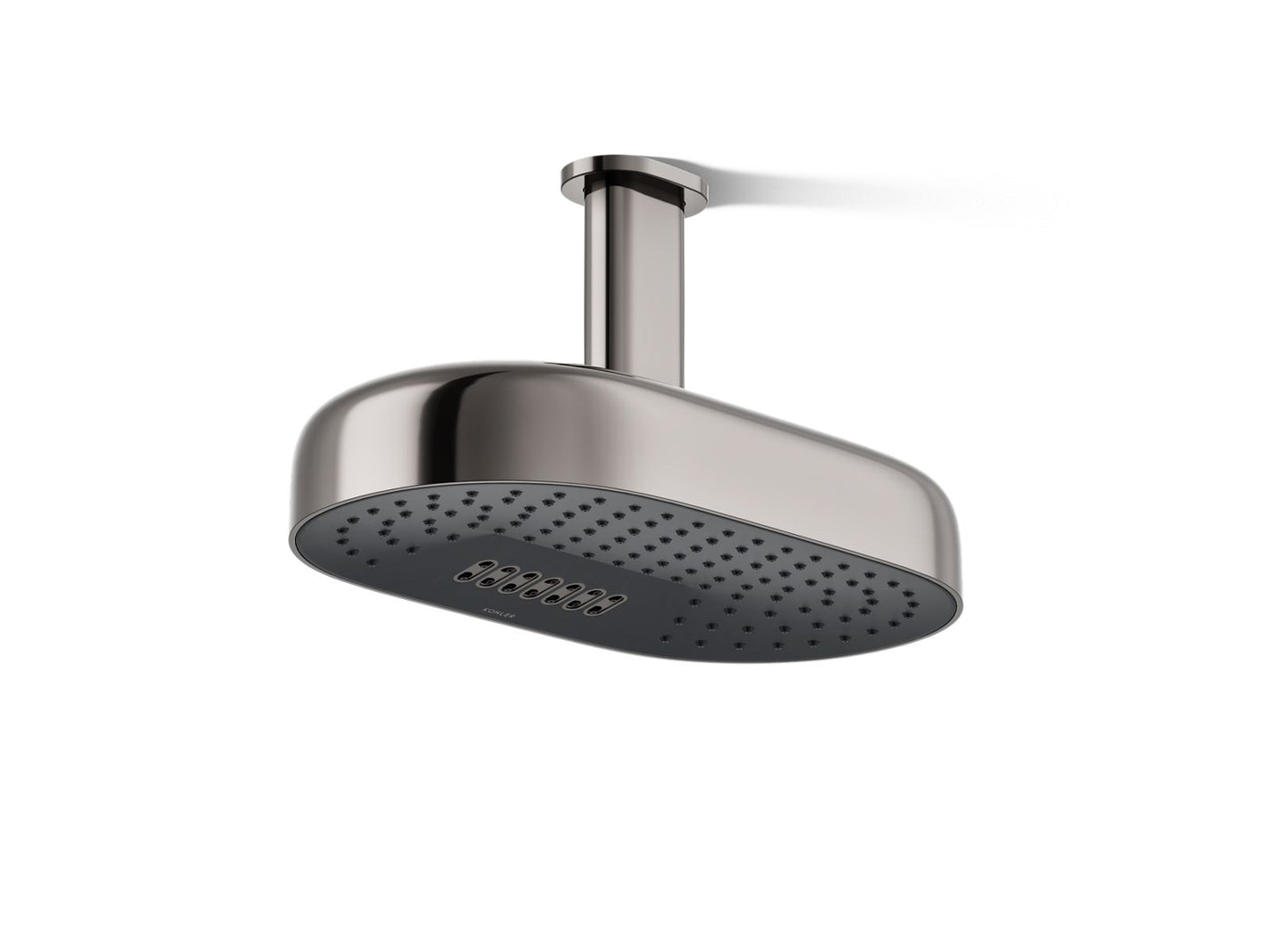 KOHLER K-26295-G Statement Oblong 14" two-function rainhead, 1.75 gpm