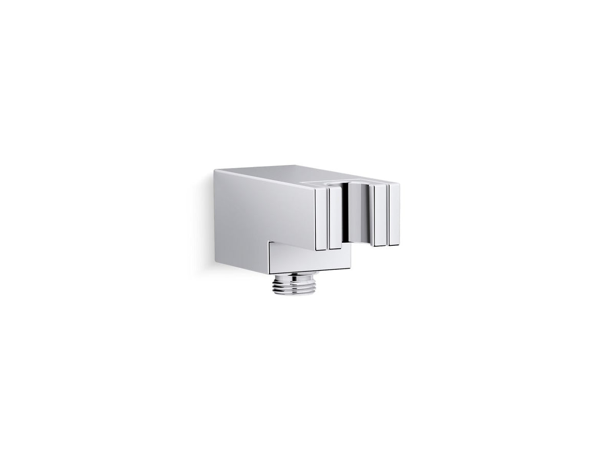KOHLER K-26310 Statement Wall-mount handshower holder with supply elbow and check valve, polished chrome