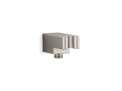 KOHLER K-26310 Statement Wall-mount handshower holder with supply elbow and check valve, vibrant brushed nickel