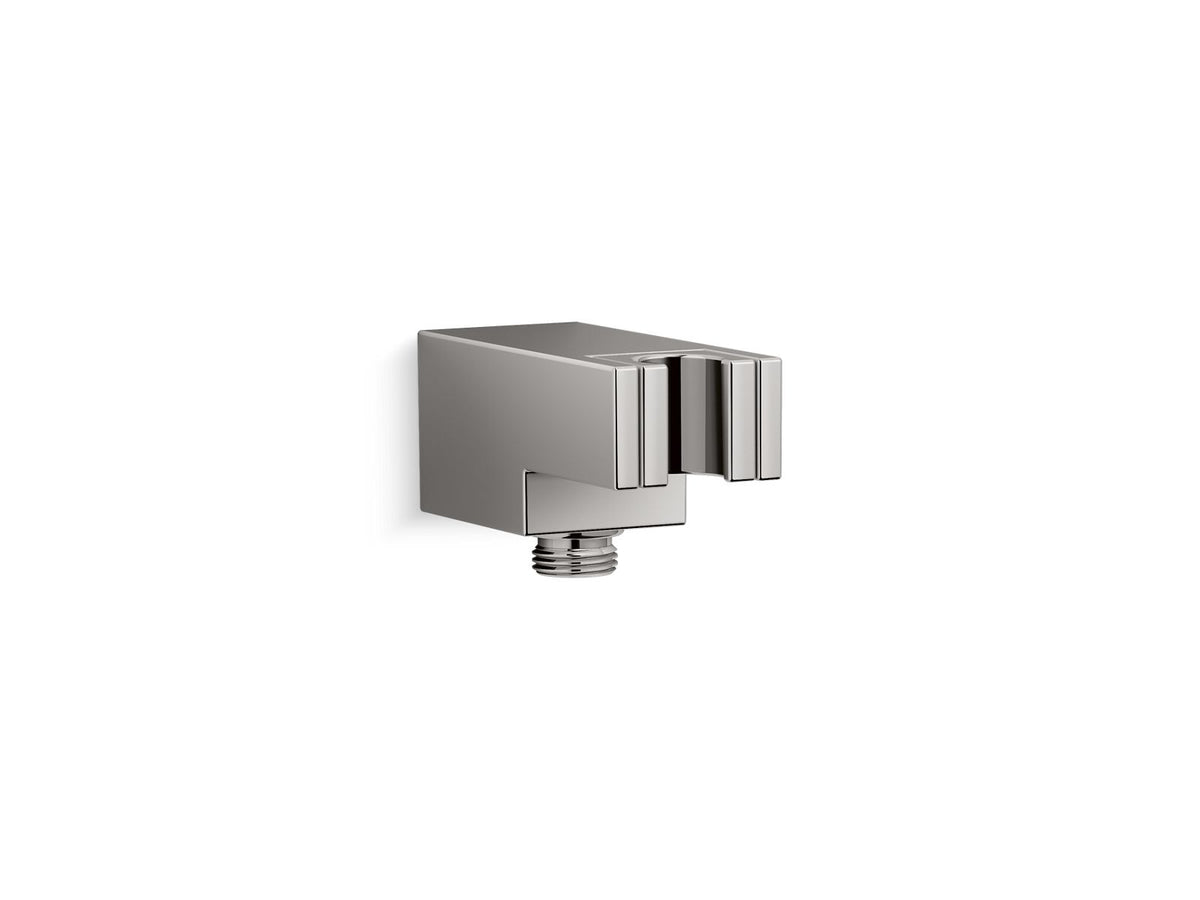 KOHLER K-26310 Statement Wall-mount handshower holder with supply elbow and check valve, vibrant titanium