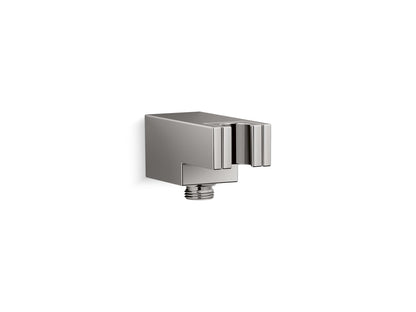KOHLER K-26310 Statement Wall-mount handshower holder with supply elbow and check valve, vibrant titanium