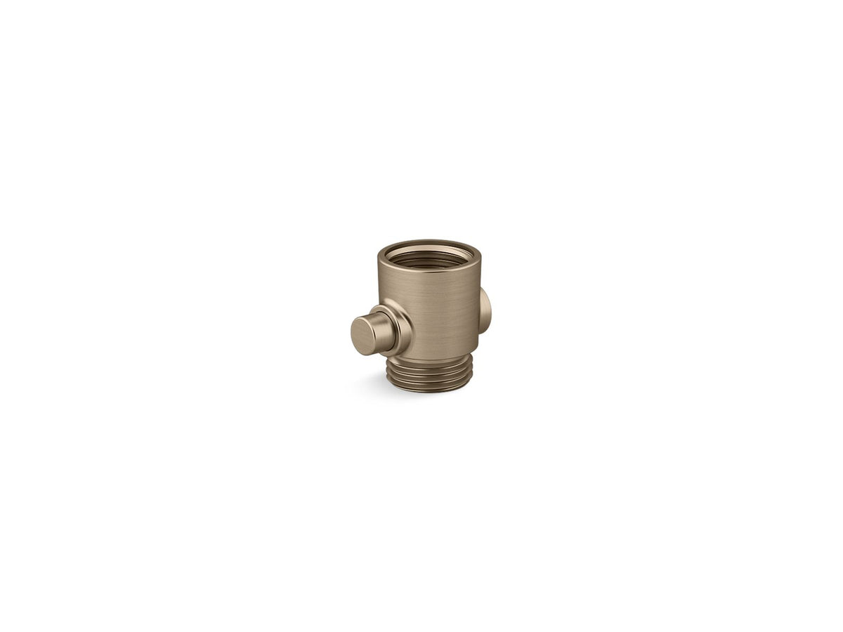 KOHLER K-26311 Statement ADA handshower hose adapter, vibrant brushed bronze