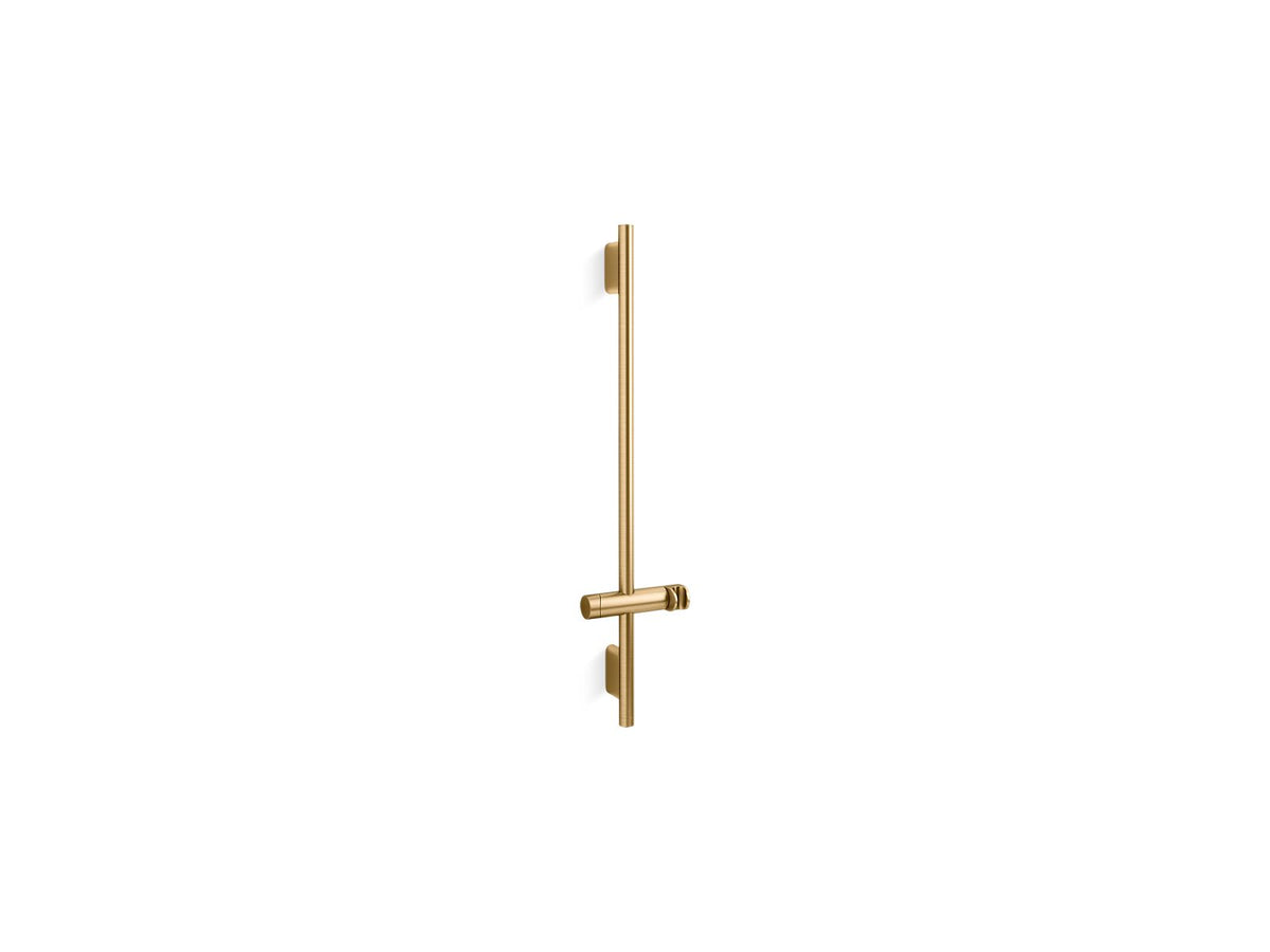 KOHLER K-26312 Statement 32-1/8" slidebar, vibrant brushed moderne brass