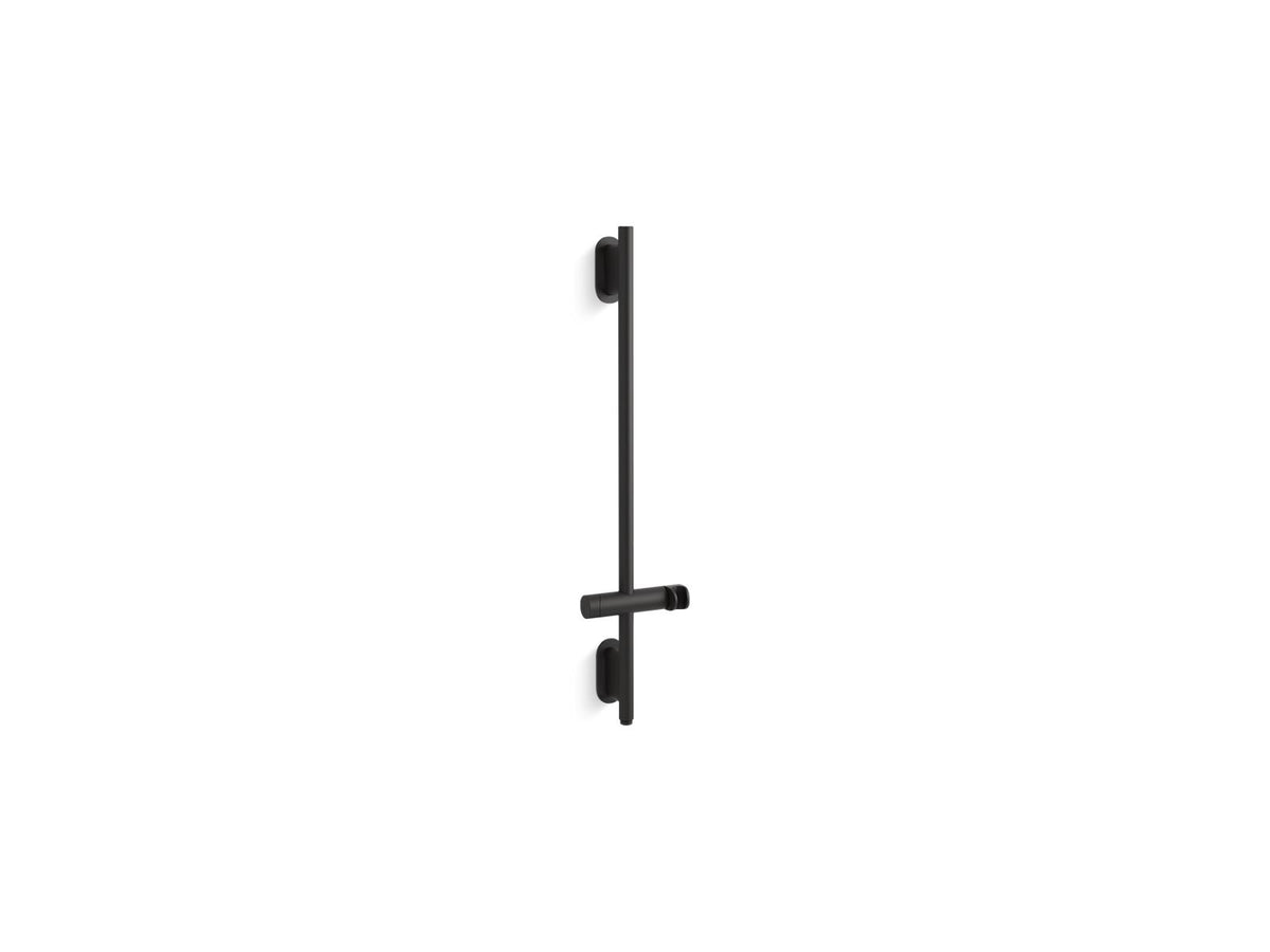 KOHLER K-26314 Statement 32" deluxe slidebar with integrated water supply, matte black