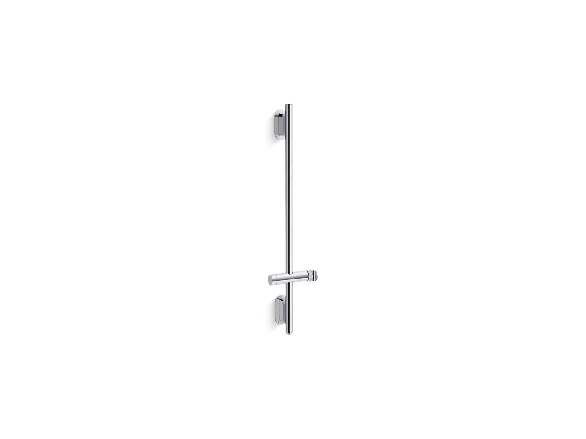 KOHLER K-26314 Statement 32" deluxe slidebar with integrated water supply, polished chrome