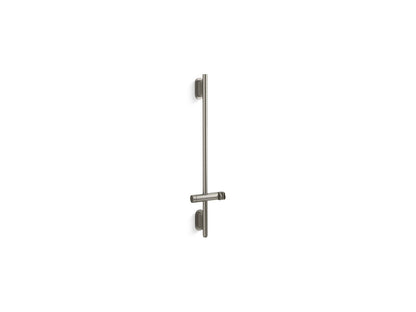 KOHLER K-26314 Statement 32" deluxe slidebar with integrated water supply, vibrant brushed nickel