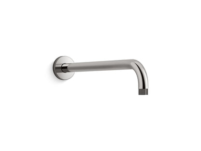 KOHLER K-26322 Statement 15-1/2" wall-mount single-function rainhead arm and flange, vibrant titanium