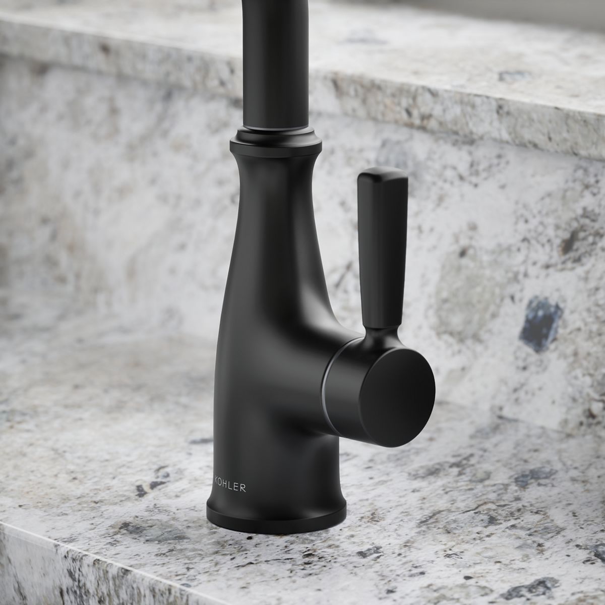 KOHLER K-26367 Traditional Beverage faucet, matte black - view 5