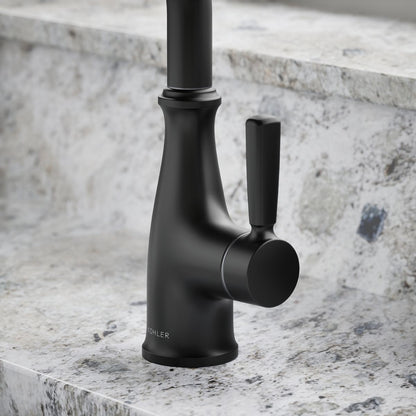 KOHLER K-26367 Traditional Beverage faucet, matte black - view 5