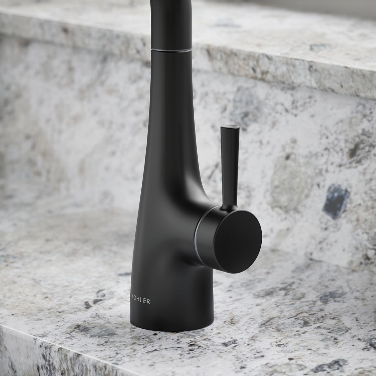 KOHLER K-26368 Transitional Beverage faucet, matte black - view 2