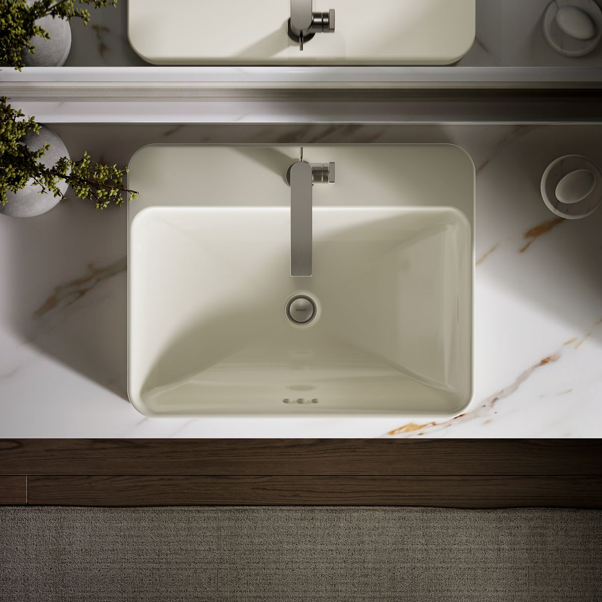 KOHLER Vox 23" rectangular vessel bathroom sink