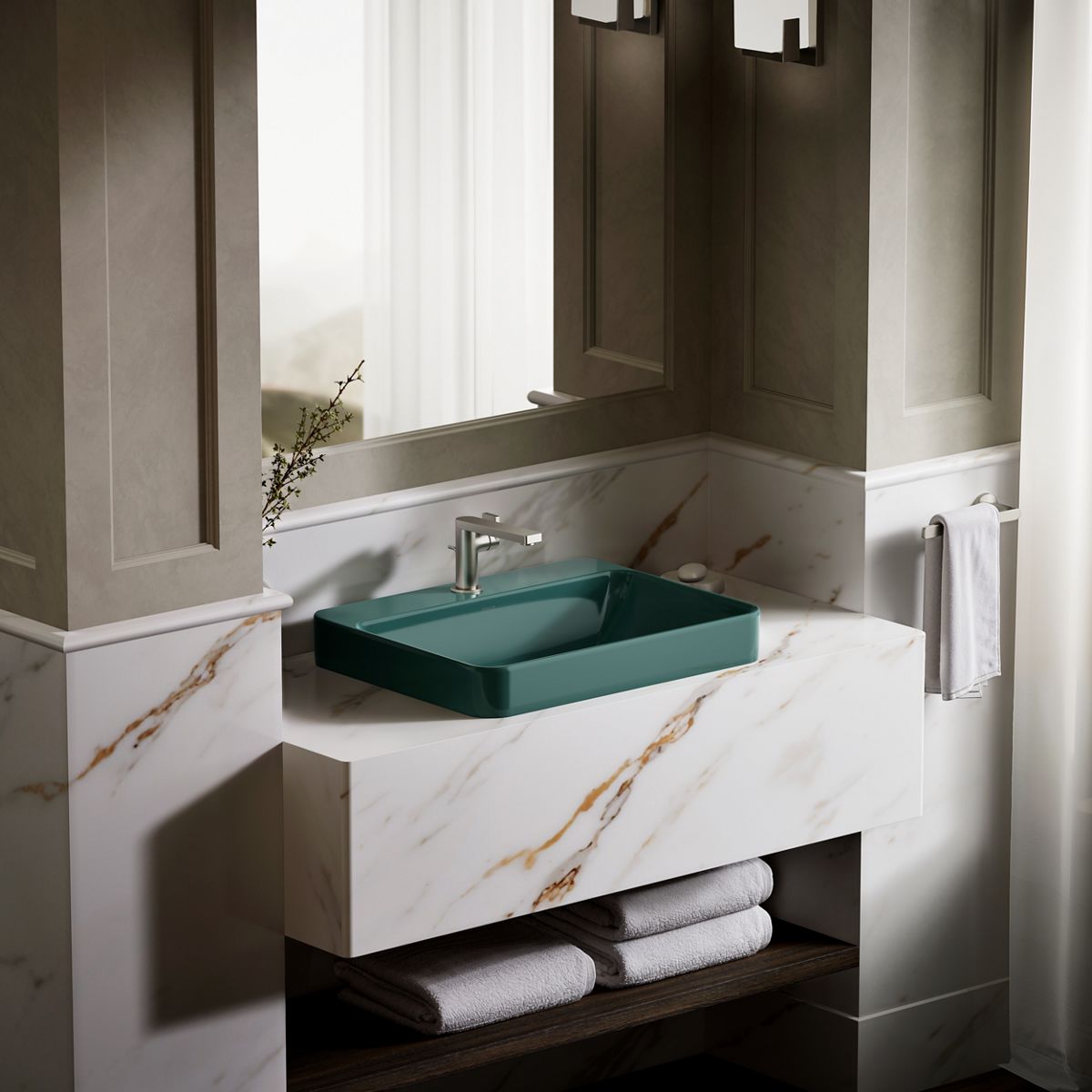 KOHLER Vox 23" rectangular vessel bathroom sink