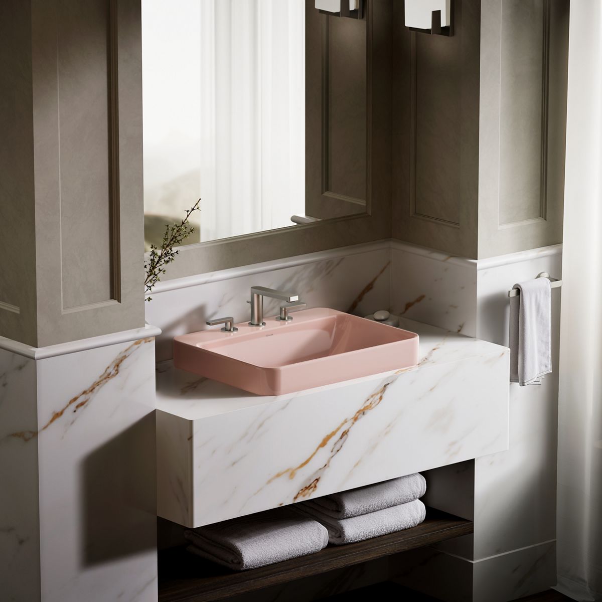 KOHLER Vox 23" rectangular vessel bathroom sink